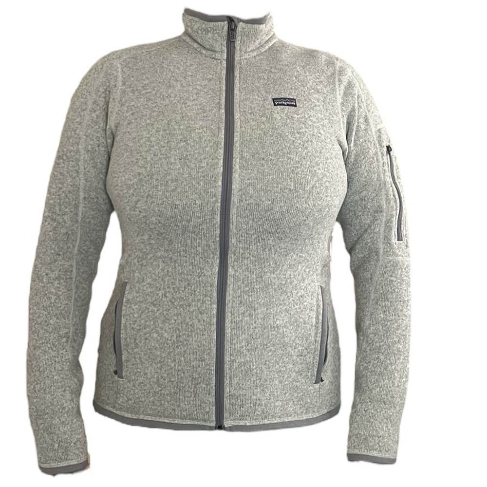 Patagonia Better Sweater Full Zip Fleece Women Size Medium Grey Birch